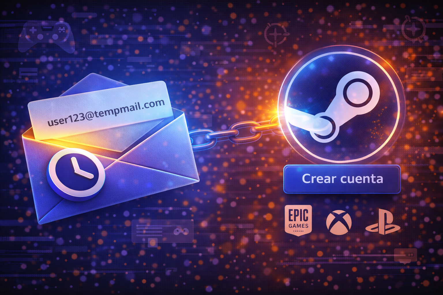 Correo temporal para Steam y plataformas de juegos