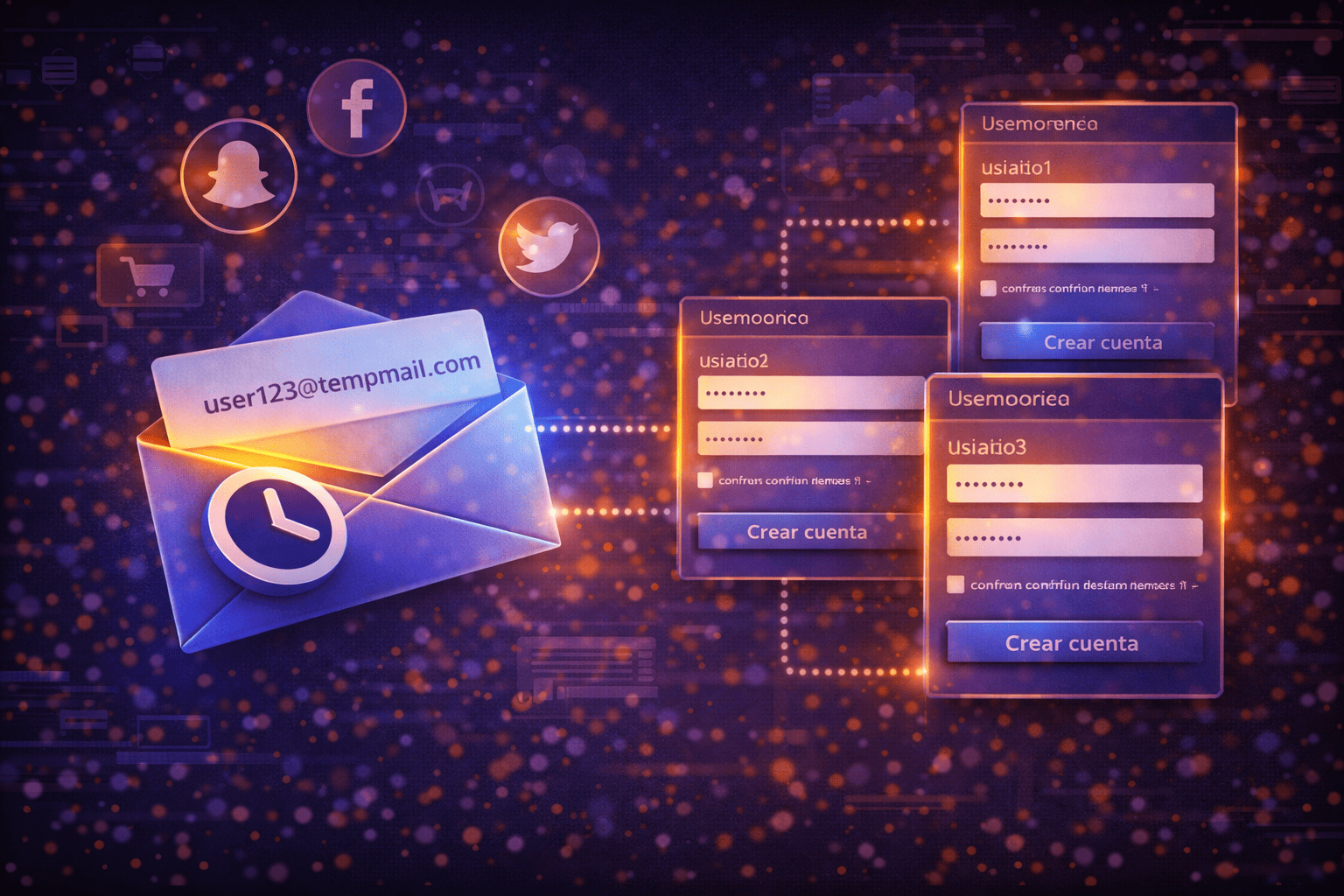 Crear múltiples cuentas sin usar tu correo real