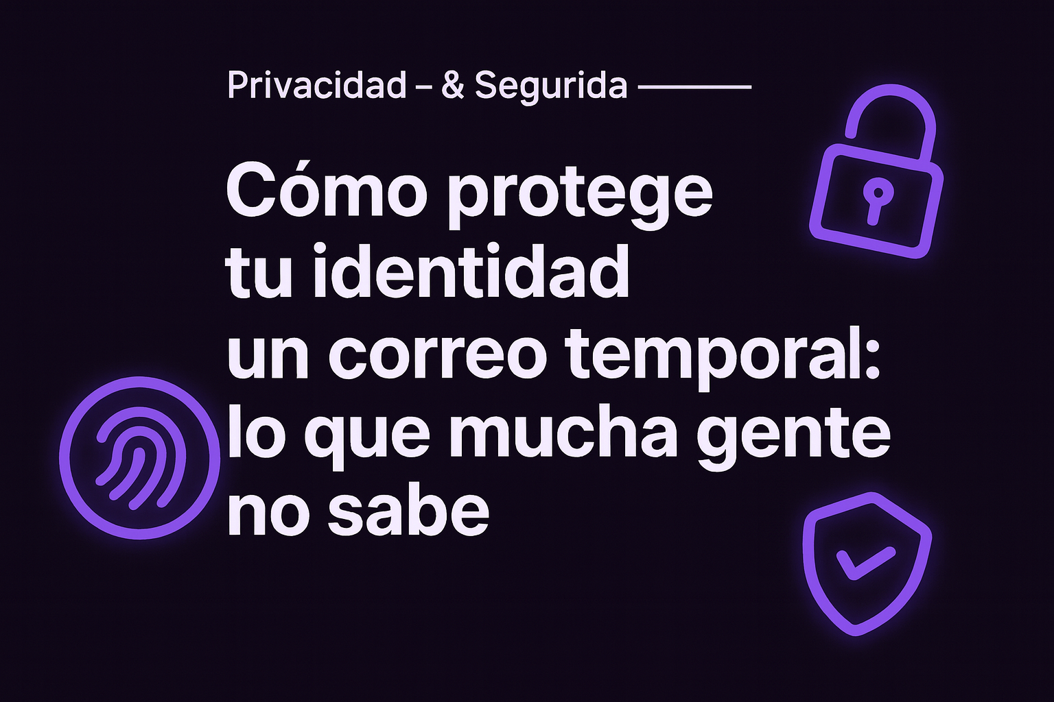 Cómo protege tu identidad un correo temporal: lo que mucha gente no sabe
